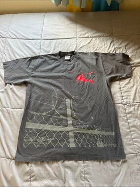 Streetwise Charcoal Short-Sleeve Tee with Red Helicopter Graphic